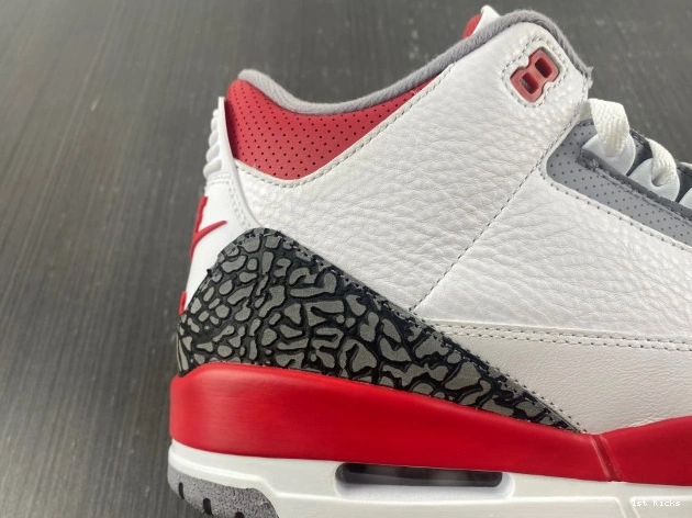 1st Kicks Shoes Fire Air Red 3 Jordan OG DN3707-160 0812